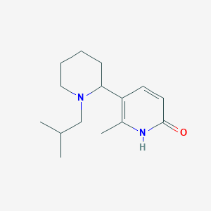 5-(1-Isobutylpiperidin-2-yl)-6-methylpyridin-2(1H)-one