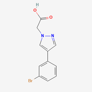 2-(4-(3-Bromophenyl)-1H-pyrazol-1-yl)acetic acid