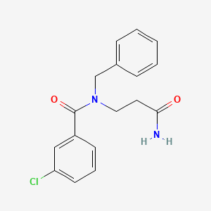 N-(3-amino-3-oxopropyl)-N-benzyl-3-chlorobenzamide