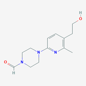 4-(5-(2-Hydroxyethyl)-6-methylpyridin-2-yl)piperazine-1-carbaldehyde