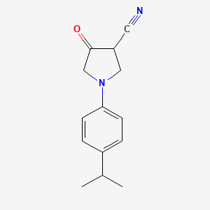 1-(4-Isopropylphenyl)-4-oxopyrrolidine-3-carbonitrile