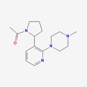 1-(2-(2-(4-Methylpiperazin-1-yl)pyridin-3-yl)pyrrolidin-1-yl)ethanone