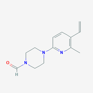 4-(6-Methyl-5-vinylpyridin-2-yl)piperazine-1-carbaldehyde