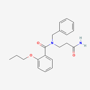 molecular formula C20H24N2O3 B1180553 N-(3-amino-3-oxopropyl)-N-benzyl-2-propoxybenzamide 
