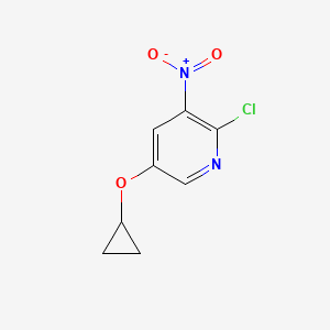 2-Chloro-5-cyclopropoxy-3-nitropyridine