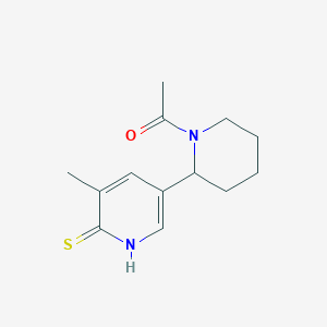 1-(2-(6-Mercapto-5-methylpyridin-3-yl)piperidin-1-yl)ethanone