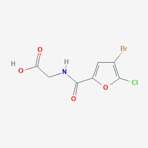 2-(4-Bromo-5-chlorofuran-2-carboxamido)acetic acid