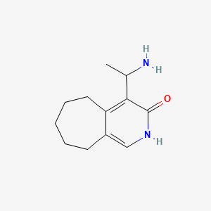 4-(1-Aminoethyl)-6,7,8,9-tetrahydro-2H-cyclohepta[c]pyridin-3(5H)-one