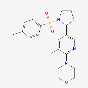 4-(3-Methyl-5-(1-tosylpyrrolidin-2-yl)pyridin-2-yl)morpholine