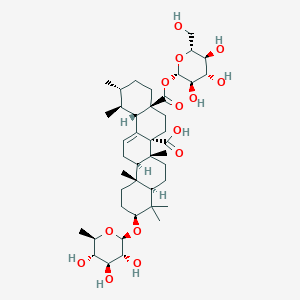 molecular formula C42H66O14 B1180581 奎诺维酸 3-O-(6-脱氧-β-D-吡喃葡萄糖苷) 28-O-β-D-吡喃葡萄糖苷酯 CAS No. 124727-10-2