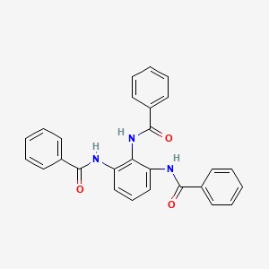 molecular formula C27H21N3O3 B1180587 N-[2,6-bis(benzoylamino)phenyl]benzamide 