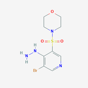 4-((5-Bromo-4-hydrazinylpyridin-3-yl)sulfonyl)morpholine