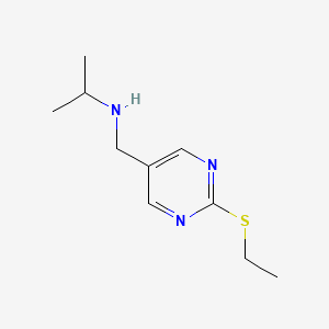 N-((2-(Ethylthio)pyrimidin-5-yl)methyl)propan-2-amine