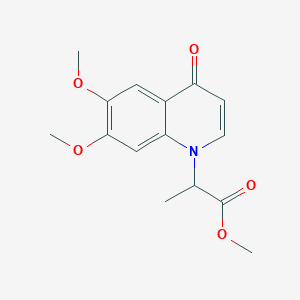 Methyl 2-(6,7-dimethoxy-4-oxoquinolin-1(4H)-yl)propanoate