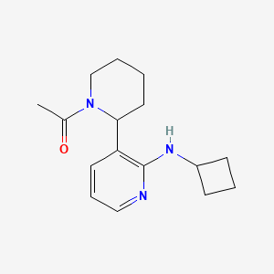 1-(2-(2-(Cyclobutylamino)pyridin-3-yl)piperidin-1-yl)ethanone