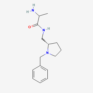 2-amino-N-[[(2S)-1-benzylpyrrolidin-2-yl]methyl]propanamide