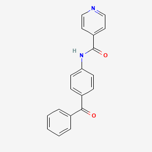 molecular formula C19H14N2O2 B1180593 N-(4-benzoylphenyl)isonicotinamide 