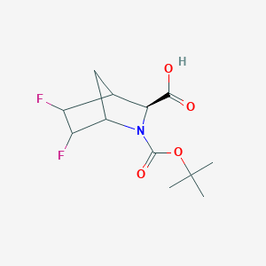 (3S)-2-(tert-Butoxycarbonyl)-5,6-difluoro-2-azabicyclo[2.2.1]heptane-3-carboxylic acid