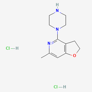 6-Methyl-4-(piperazin-1-yl)-2,3-dihydrofuro[3,2-c]pyridine dihydrochloride