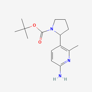 tert-Butyl 2-(6-amino-2-methylpyridin-3-yl)pyrrolidine-1-carboxylate