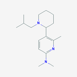 5-(1-Isobutylpiperidin-2-yl)-N,N,6-trimethylpyridin-2-amine