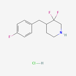 3,3-Difluoro-4-(4-fluorobenzyl)piperidine hydrochloride