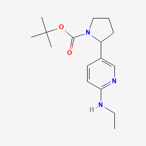 tert-Butyl 2-(6-(ethylamino)pyridin-3-yl)pyrrolidine-1-carboxylate