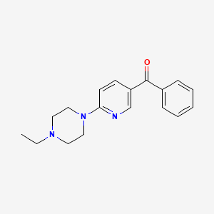 (6-(4-Ethylpiperazin-1-yl)pyridin-3-yl)(phenyl)methanone