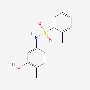 molecular formula C14H15NO3S B1180600 N-(3-hydroxy-4-methylphenyl)-2-methylbenzenesulfonamide 