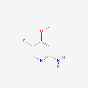 molecular formula C6H7FN2O B11806019 5-Fluoro-4-methoxypyridin-2-amine 