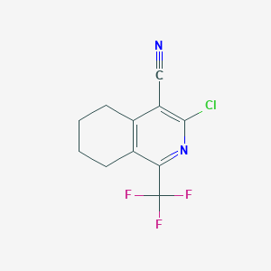 3-Chloro-1-(trifluoromethyl)-5,6,7,8-tetrahydroisoquinoline-4-carbonitrile