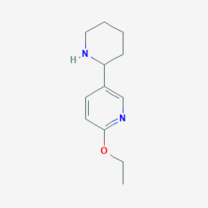 2-Ethoxy-5-(piperidin-2-yl)pyridine