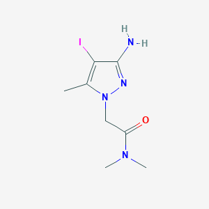 2-(3-Amino-4-iodo-5-methyl-1H-pyrazol-1-yl)-N,N-dimethylacetamide