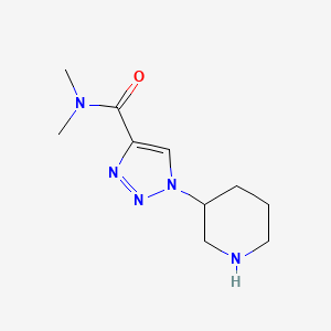 N,N-Dimethyl-1-(piperidin-3-yl)-1H-1,2,3-triazole-4-carboxamide