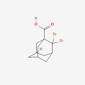 molecular formula C11H14Br2O2 B1180617 2,2-Dibromo-1-adamantanecarboxylic acid 