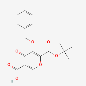 5-(Benzyloxy)-6-(tert-butoxycarbonyl)-4-oxo-4H-pyran-3-carboxylic acid