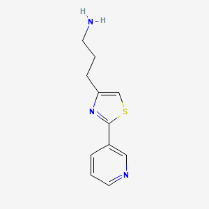 3-(2-(Pyridin-3-yl)thiazol-4-yl)propan-1-amine