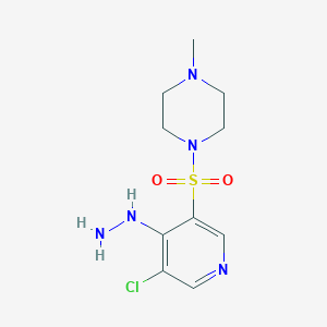 1-((5-Chloro-4-hydrazinylpyridin-3-yl)sulfonyl)-4-methylpiperazine