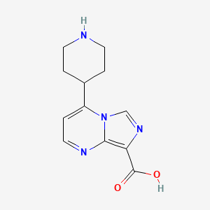 4-(Piperidin-4-yl)imidazo[1,5-a]pyrimidine-8-carboxylic acid