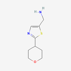 (2-(Tetrahydro-2H-pyran-4-yl)thiazol-5-yl)methanamine