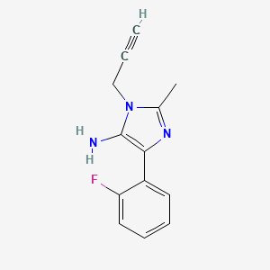 4-(2-Fluorophenyl)-2-methyl-1-(prop-2-yn-1-yl)-1H-imidazol-5-amine