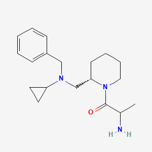 2-amino-1-[(2S)-2-[[benzyl(cyclopropyl)amino]methyl]piperidin-1-yl]propan-1-one