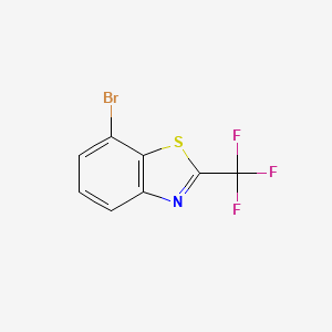 molecular formula C8H3BrF3NS B11806387 7-Bromo-2-(trifluoromethyl)benzo[d]thiazole 