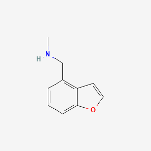 molecular formula C10H11NO B11806400 1-(Benzofuran-4-yl)-N-methylmethanamine 