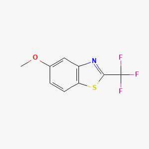 molecular formula C9H6F3NOS B11806407 5-Methoxy-2-(trifluoromethyl)benzo[d]thiazole 