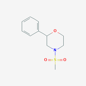 molecular formula C11H15NO3S B1180647 4-(Methylsulfonyl)-2-phenylmorpholine 