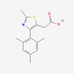 2-(4-Mesityl-2-methylthiazol-5-yl)acetic acid