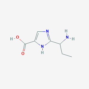 2-(1-Aminopropyl)-1H-imidazole-4-carboxylic acid