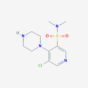 5-Chloro-N,N-dimethyl-4-(piperazin-1-yl)pyridine-3-sulfonamide