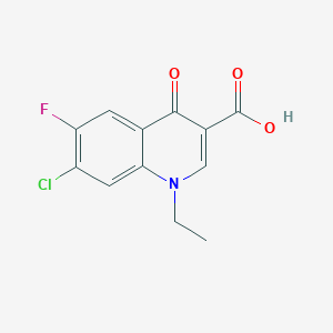 B118066 7-Chloro-1-ethyl-6-fluoro-4-oxo-1,4-dihydroquinoline-3-carboxylic acid CAS No. 68077-26-9